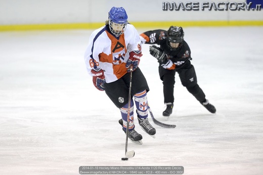 2014-01-18 Hockey Milano Rossoblu U14-Aosta 1120 Riccardo Decisi